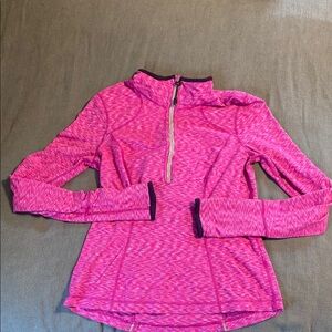 Zella Pink Quarter-Zip Pullover
